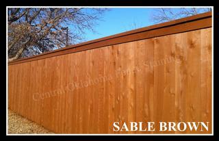 Yukon St John Nepomuk Catholic Church Sable Brown Fence Stain 11.jpg provided by Central Oklahoma Fence Staining Yukon 73099 