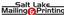 Provided by Salt Lake Mailing & Printing, Salt Lake City 