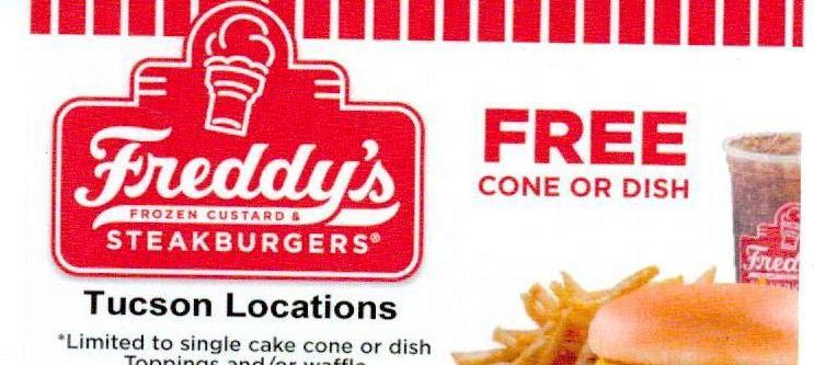 Freddy's coupon 001 from Midway RV &amp; Self Storage in Tucson, AZ 85712