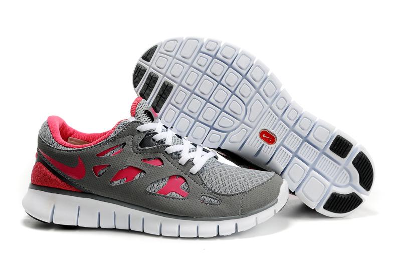 Nike Free Run 2 Womens Grey Pink White Black,www.nikefreecheaps.com by