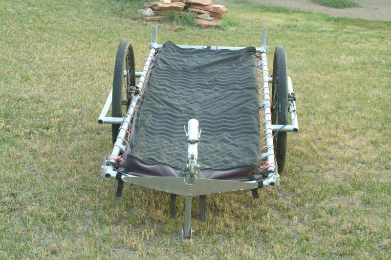 Camping Bike Trailer Frame from Custom BicycleTrailers by A.B.E. Bike