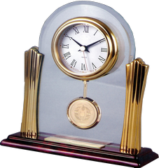 Monaco Pendulum Clock #72528 by Purrfect Engravers Jamaica 11433 