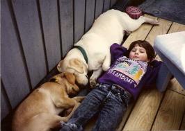 Nick & his best friends.jpg provided by Millspaugh Camerato Funeral Home Catskill 12414 