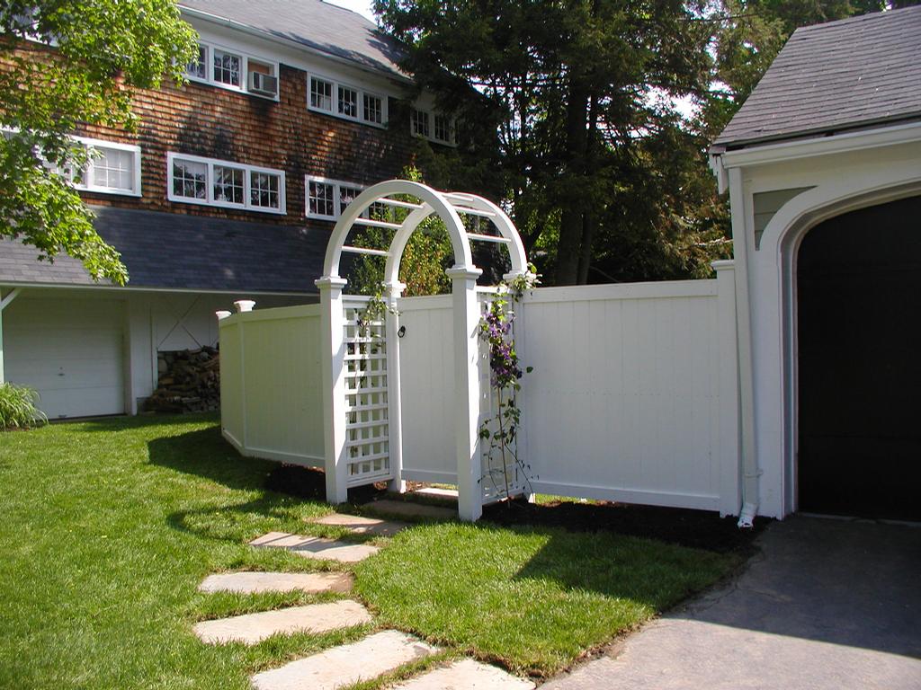 Pictures For Sudbury Cedar Fence Company In Hudson Ma 01749 Board Fence With Arbor Sudbury Ma