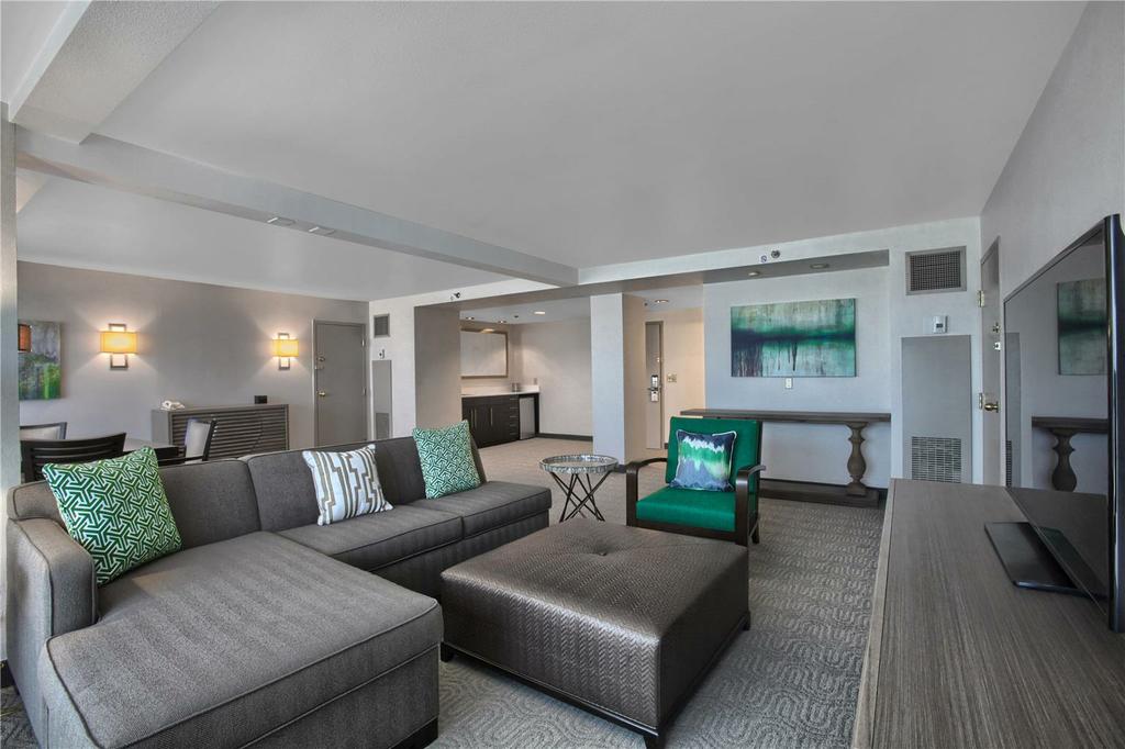 Guest room by DoubleTree by Hilton Hotel at the Entrance to Universal Orlando