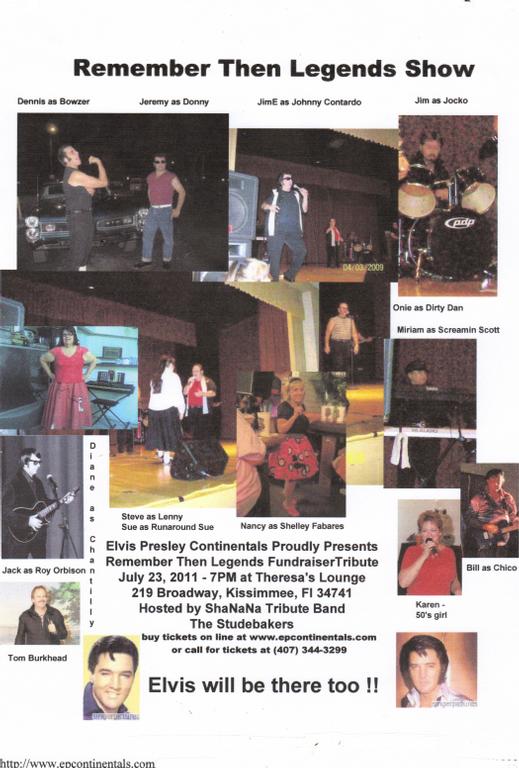 RememberThenFlyer,2011 by Elvis Presley Continentals Fan Club
