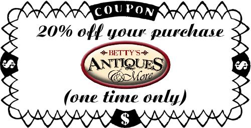 coupon by Bettys Antiques