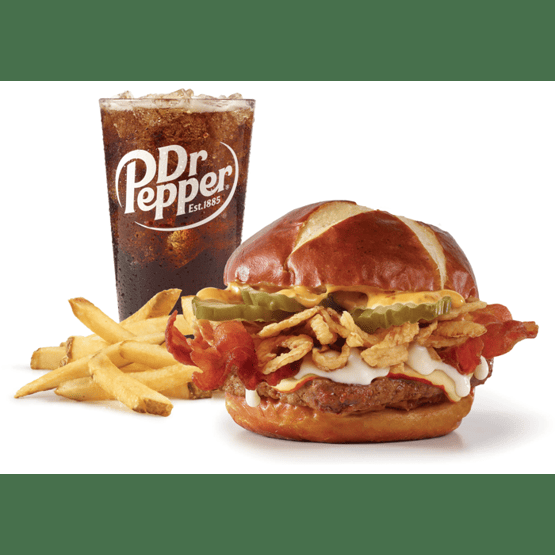 Pretzel Bacon Pub Cheeseburger Combo by Wendy's