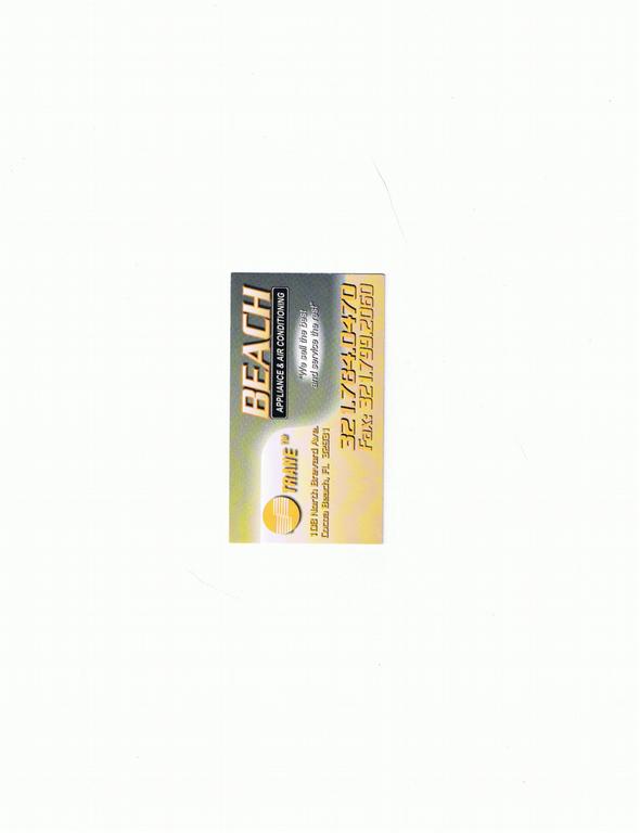 CCE00000 by Beach Appliance & Air Conditioning