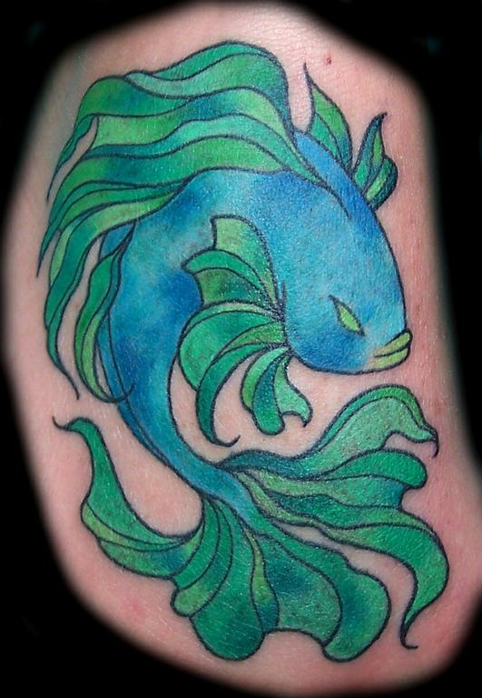 fish foot by Monster Monkey Studios Custom Tattoo