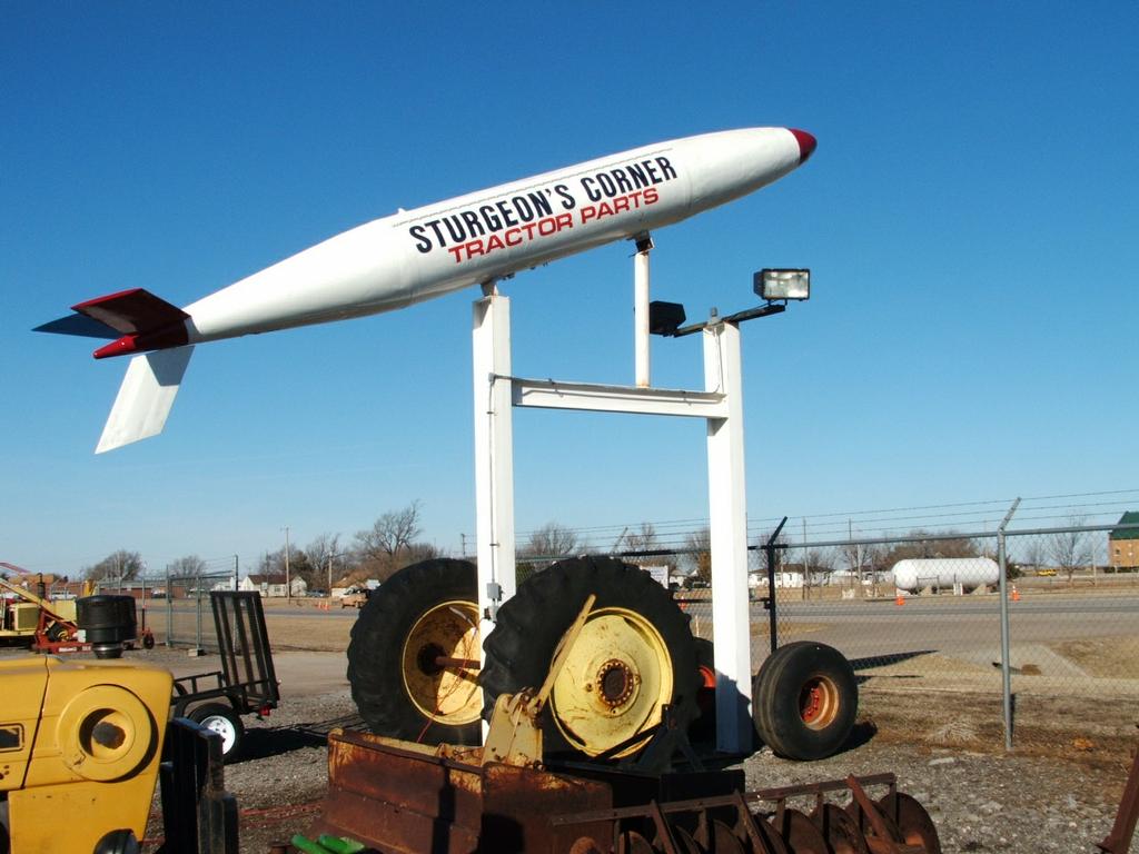 Sturgeon S Corner Tractor Salvage Helena Ok 73741 580 Missle Sign 2