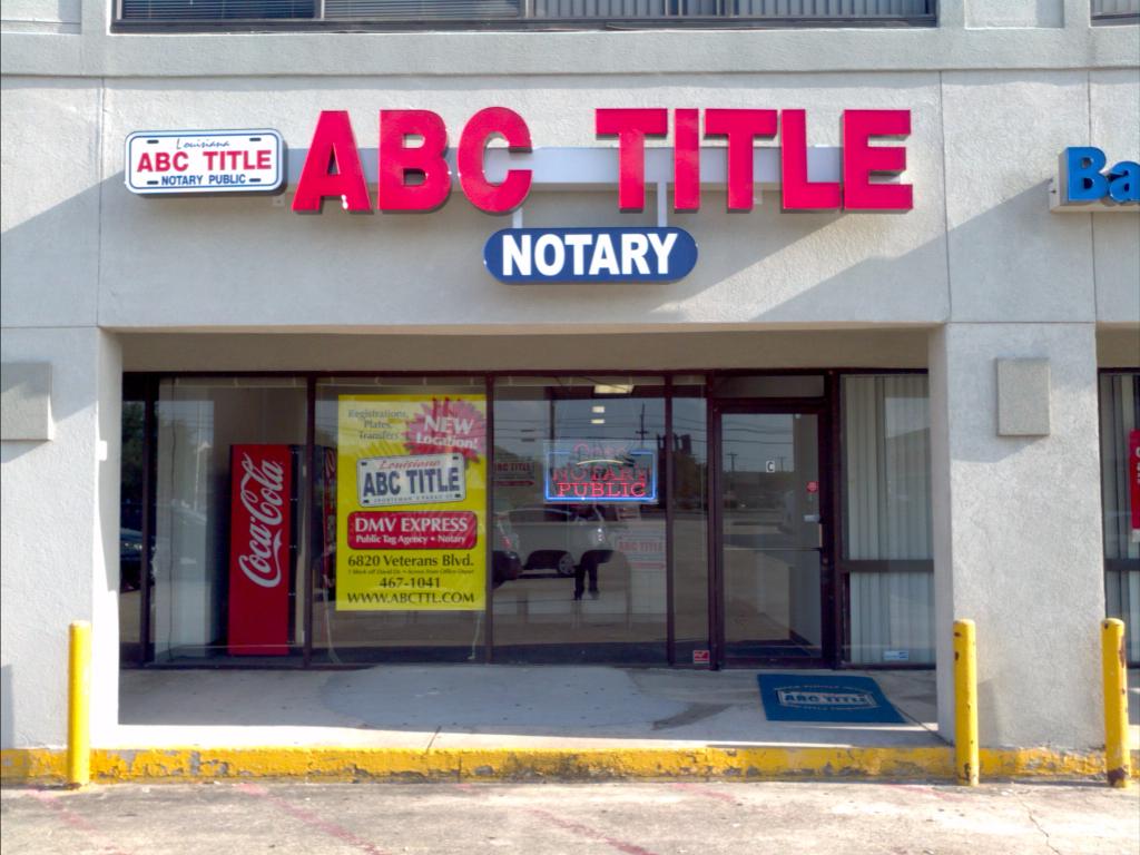 ABC Title of Metairie Metairie LA 70003 5043011152
