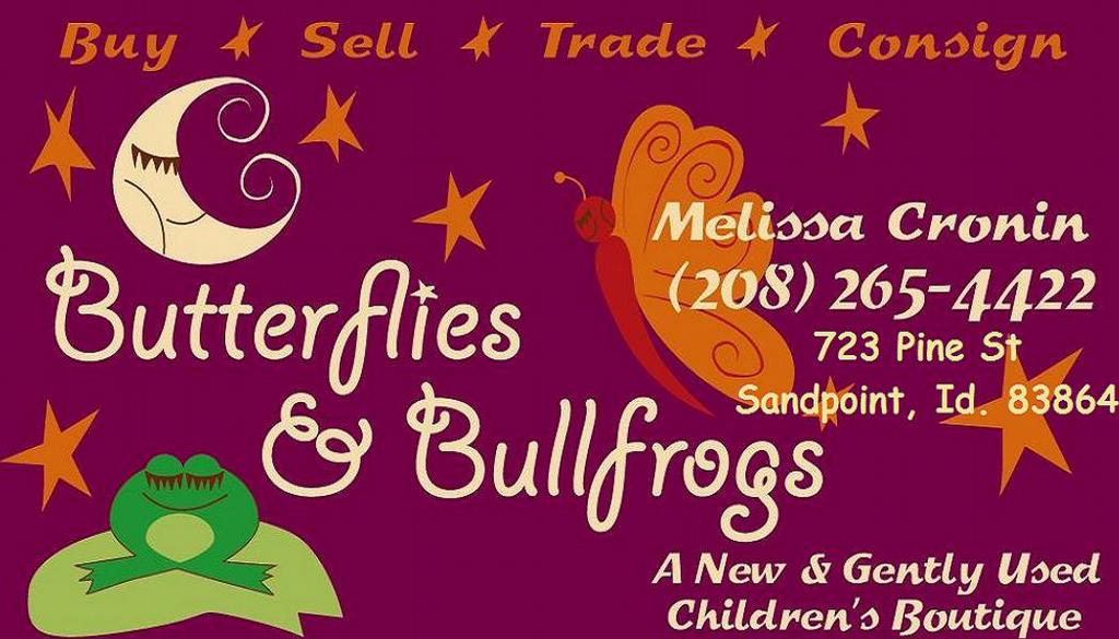 Butterflies & Bullfrogs New & Used Childrens Boutique Sandpoint ID