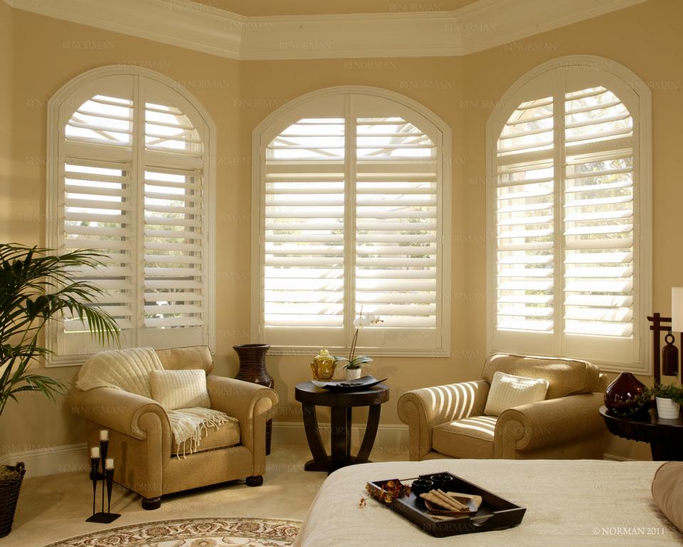 Bay Window Shutters by U S Verticals Manufacturing Incorporated
