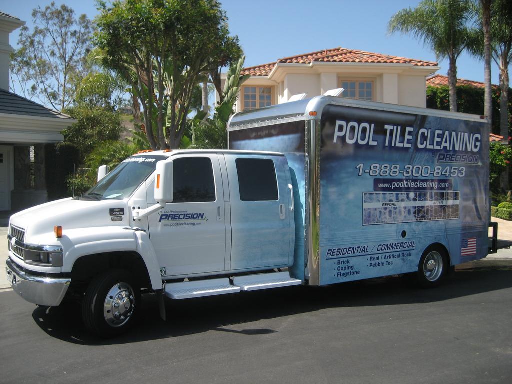 NEW BOX TRUCK from Precision Pool Tile Cleaning in Corona, CA 92880