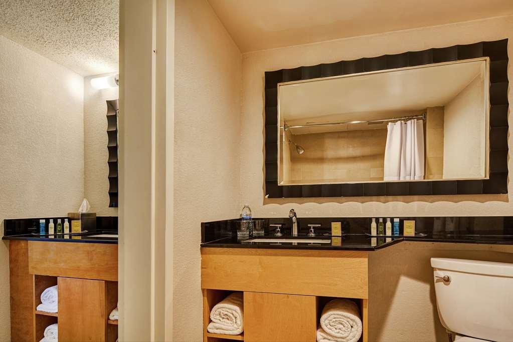 Guest room bath by DoubleTree by Hilton Hotel Berkeley Marina