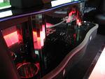 QX 56 RED BAR SIDE by Cincy Limos