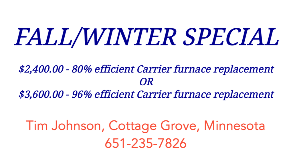 Tim Johnson Heating and Air Conditioning Cottage Grove MN 55016 651