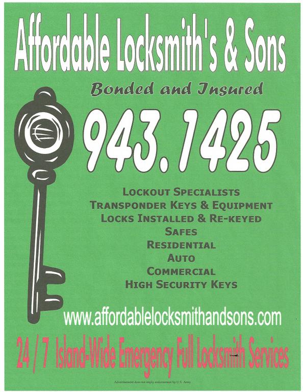 Affordable Locksmith scan by AA Affordable Locksmith & Sons