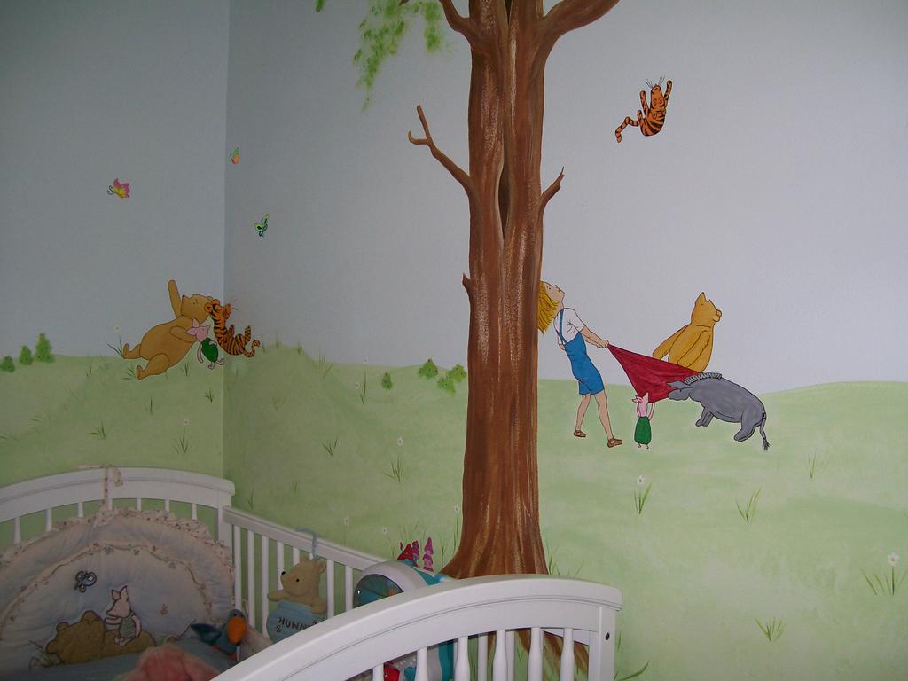 mural Pooh 6 by Butler Glass Works & Art Studio