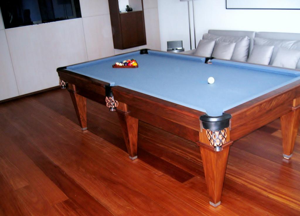 Custom Built table in St. Barths by Billiards Etc