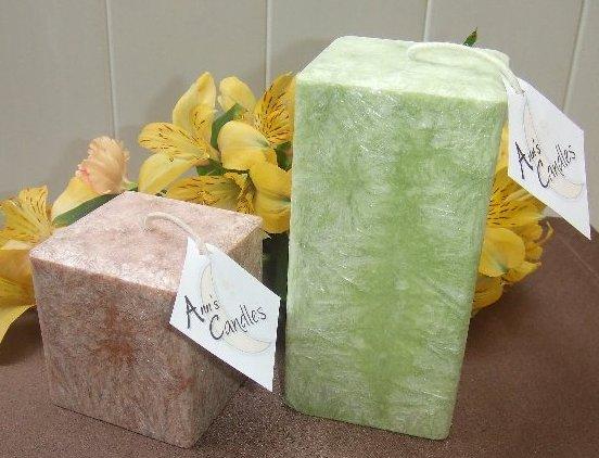 Square Pillars - Palm Wax by Ann's Candle Company