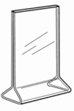 Top Load Vertical Economy Line Drawing by Buy Acrylic Displays