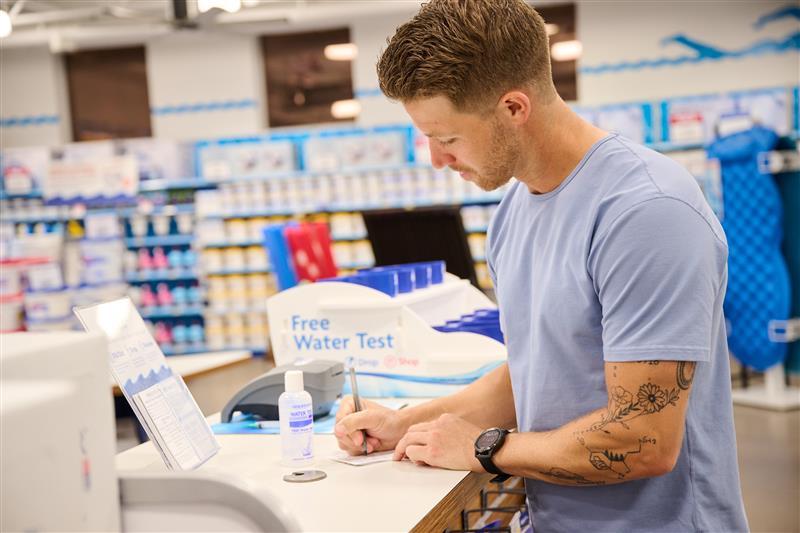 Free Pool Water Test Station by Leslie's Pool Supplies