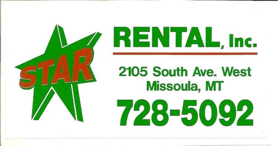 Star Rentals Limited Map and Directions to Star Rental in Missoula, MT 59801
