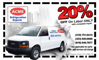 Sub-Zero Refrigeration Service Los Angeles