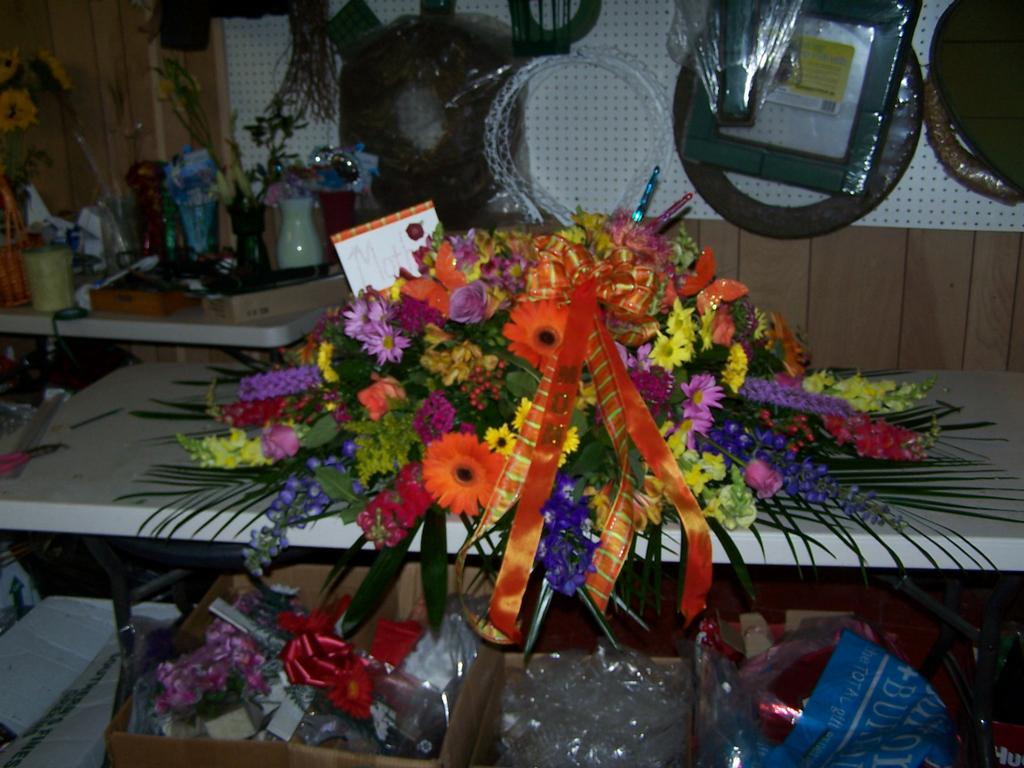 Wildflower Casket Spray from Anahuac Florist in Anahuac, TX 77514
