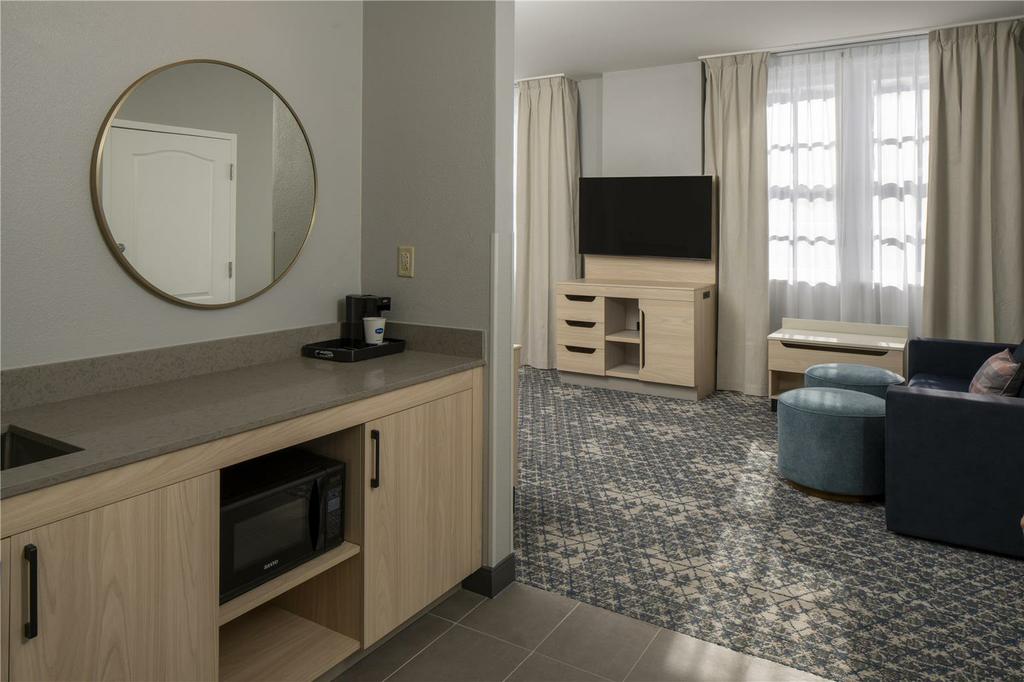 Guest room bath by Hampton Inn & Suites Montgomery-Downtown