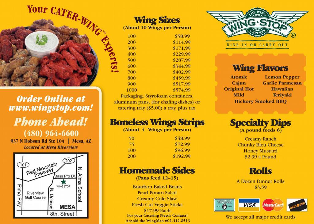 wing zone menu with prices