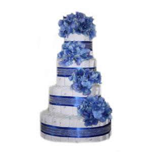diaper-cake-blue-sky by Baby Shower Centerpieces - Diaper Cakes