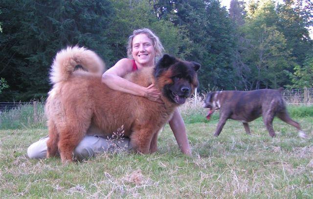 cindy with Tuskan by Mystic Mountain Pet Retreat