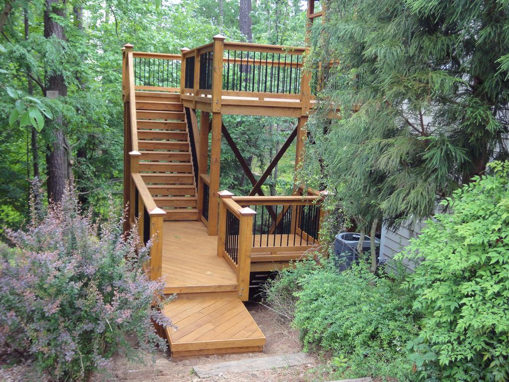 Raleigh Deck Design - Stairs and Platforms from Cary Deck & Screen
