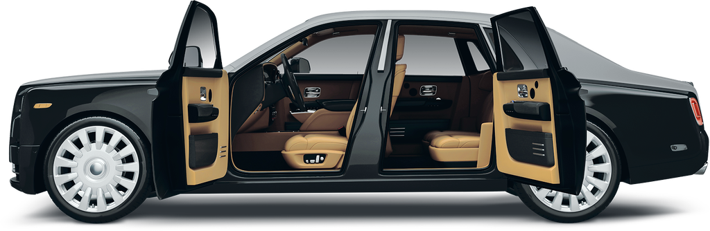 Rolls-Royce chauffeur service in NYC offers a calm, quiet ambiance inside by isolating passengers from road noise, and the flat floor leaves plenty of space to stretch out. by Automotive Luxury Limo and Car Service