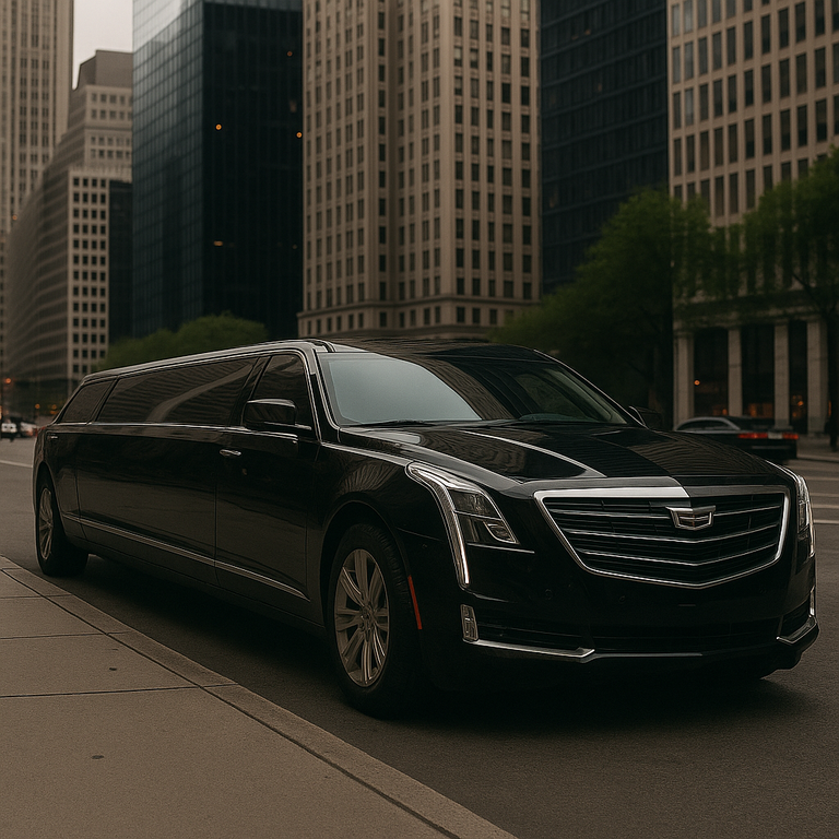 Our Cadillac limousine delivers reliable limo service in NYC, offering spacious comfort, professional chauffeurs, and refined transportation for corporate travel and special occasions. by Automotive Luxury Limo and Car Service
