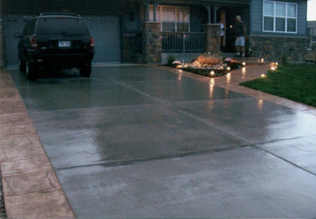 Colored and Sealed Concrete Extensions by Js Denver Custom Landscaping Design Outdoor.Custom Kitchens & BBQ Islands