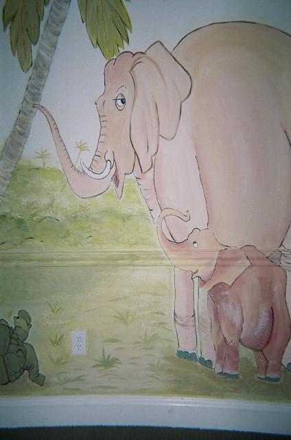 elephant apt project by Kim Hansen d/b/a JK Hansen Studios / Murals