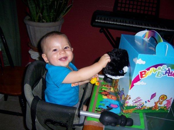 Baby with Shamu Stuffable by Beary Cute Stuffables