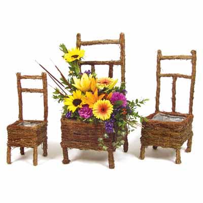 Avery Set of 3 Vine Chairs by EmEd Shopin Spot