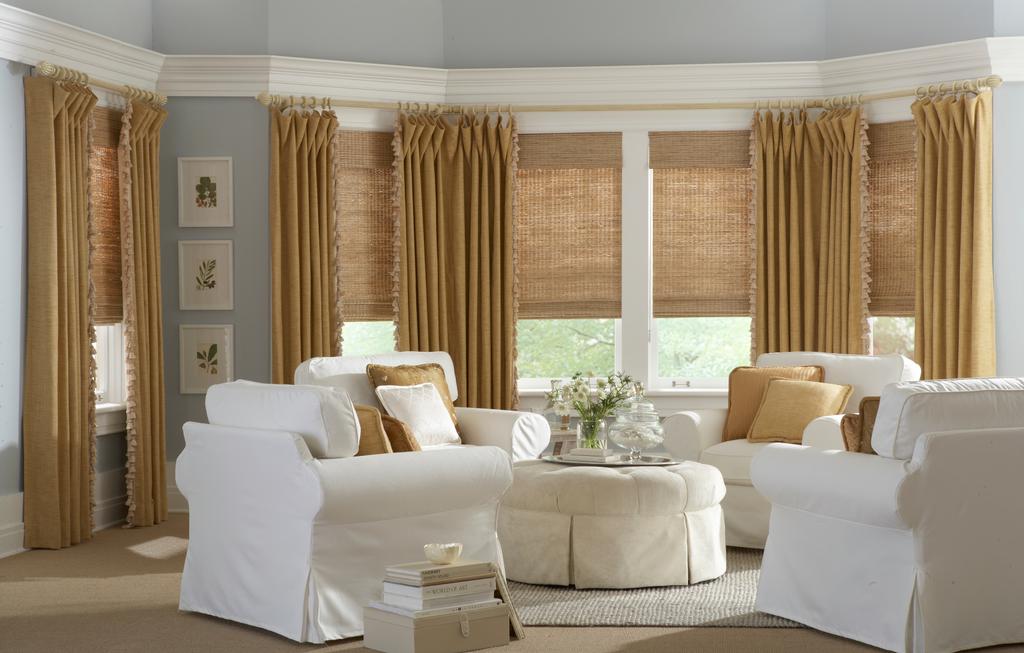 Drapery panels by Budget Blinds