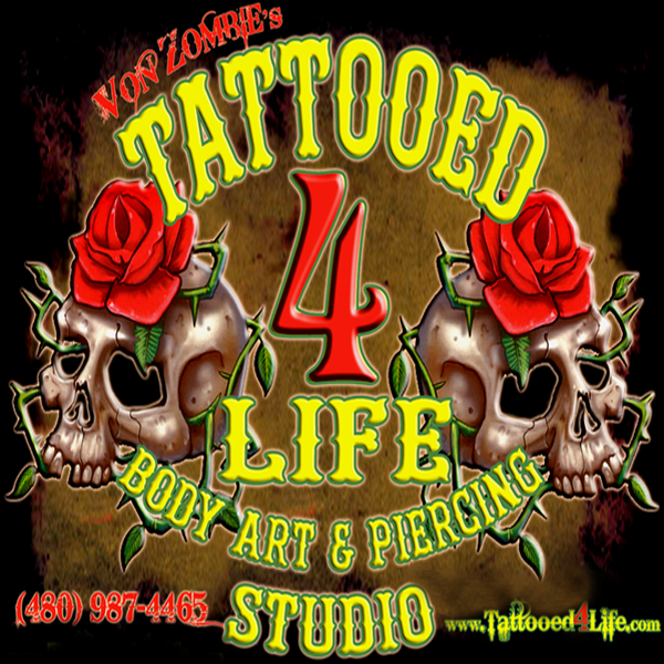 Tattooed 4 Life Body Art and Piercing Studio San Tan Valley AZ 85143 4809874465