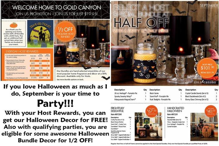 September flyer by Amanda Jett - Gold Canyon Candles Independent Fragrance Consultant
