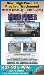 Carpet Cleaning Kissimmee FL | Upholstery Cleaning Kissimmee FL | Rhino Power Inc Kissimmee FL