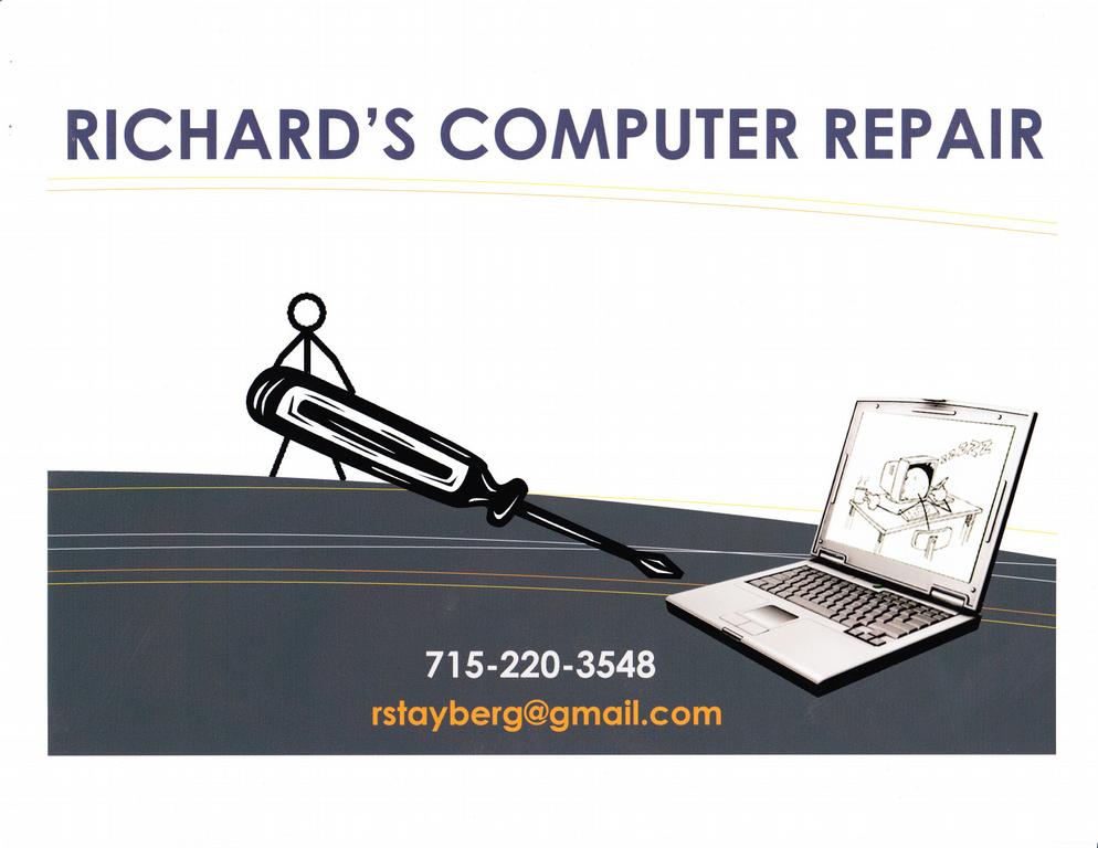 Richard's Computer Repair Hudson WI 54016 7152203548