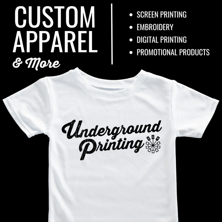 Underground Printing Custom Apparel and More! by Underground Printing
