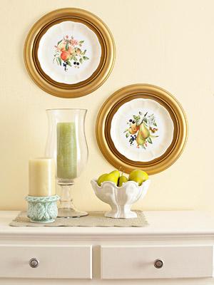 framed plates by Jenn Smith Framing