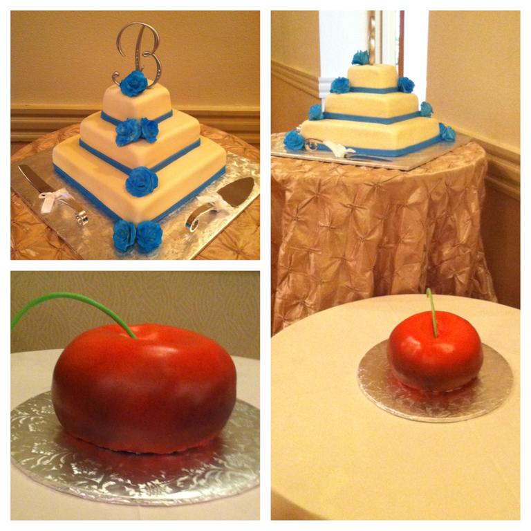 Malibu Blue Wedding Grooms Cake by Sweet P's Custom Cakes